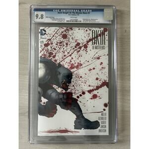 DARK KNIGHT III: THE MASTER RACE #1 CGC 9.8 SS-Miller Variant Cover D.C. Comics